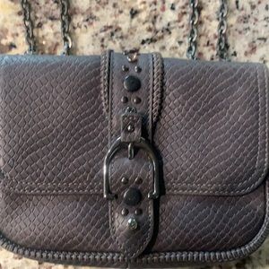 Longchamp grey jeweled bag